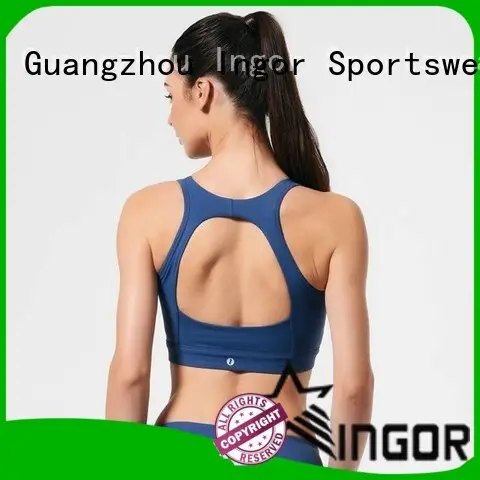 custom white cotton sports bra quality to enhance the capacity of sports for ladies 1