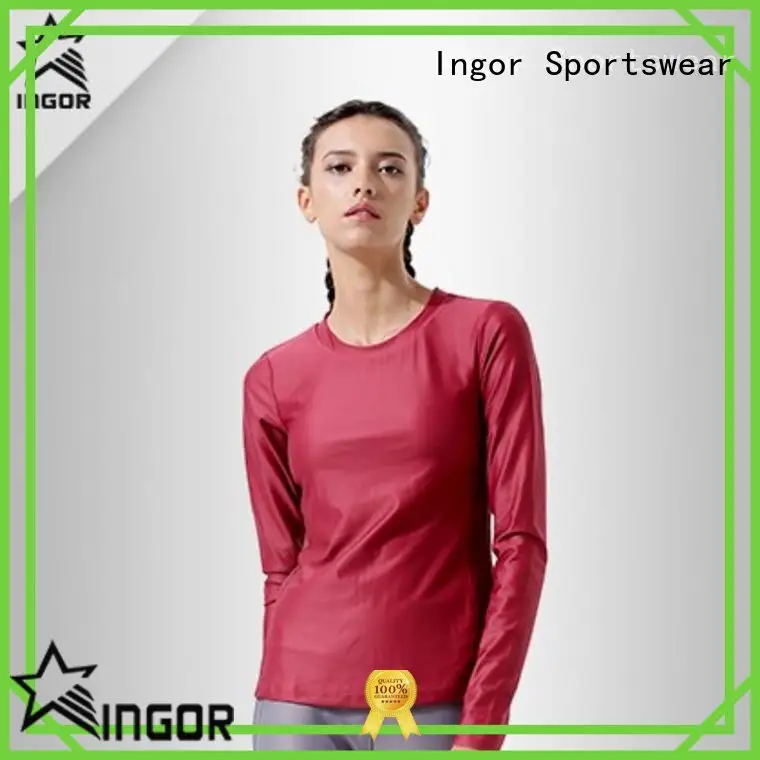 INGOR anti-Static ladies sweatshirts with drawstring design at the gym 1