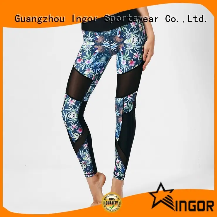 durability patterned yoga leggings tight with high quality for girls 1