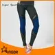 durability plain black yoga leggings mesh with four needles six threads for sport 1