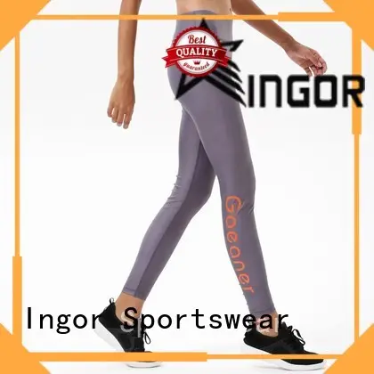 INGOR grey yoga leggings with high quality at the gym 1