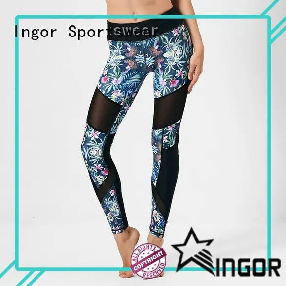 INGOR yoga navy yoga leggings with high quality at the gym 1