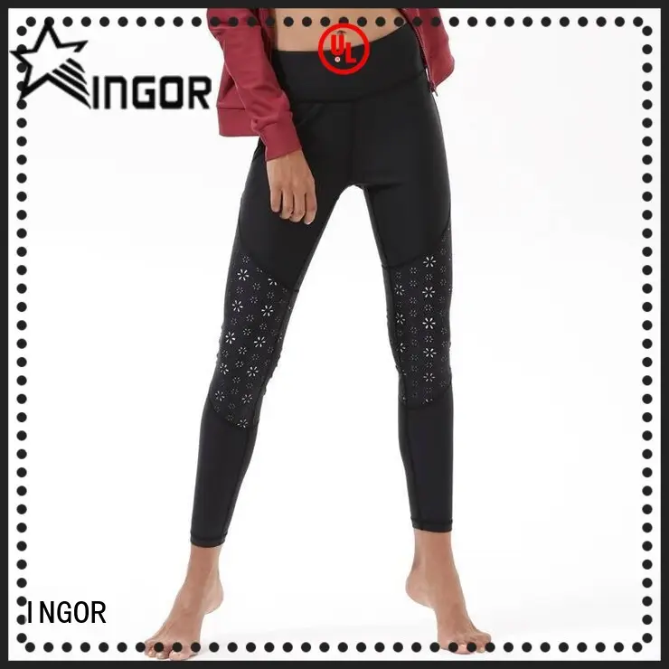 INGOR blue skinny yoga leggings with high quality for girls 1