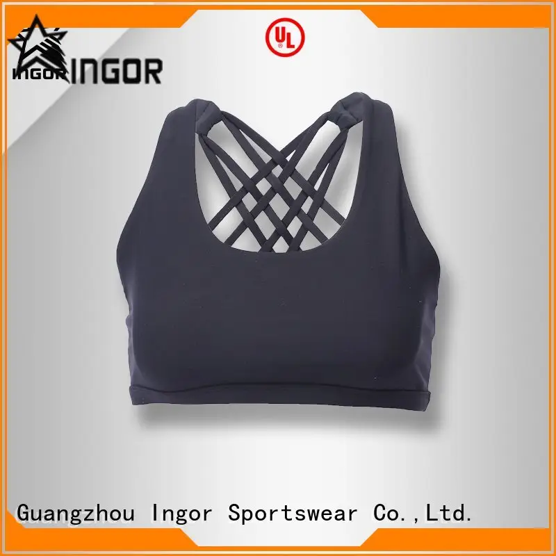 INGOR sexy navy blue sports bra with high quality for ladies 1
