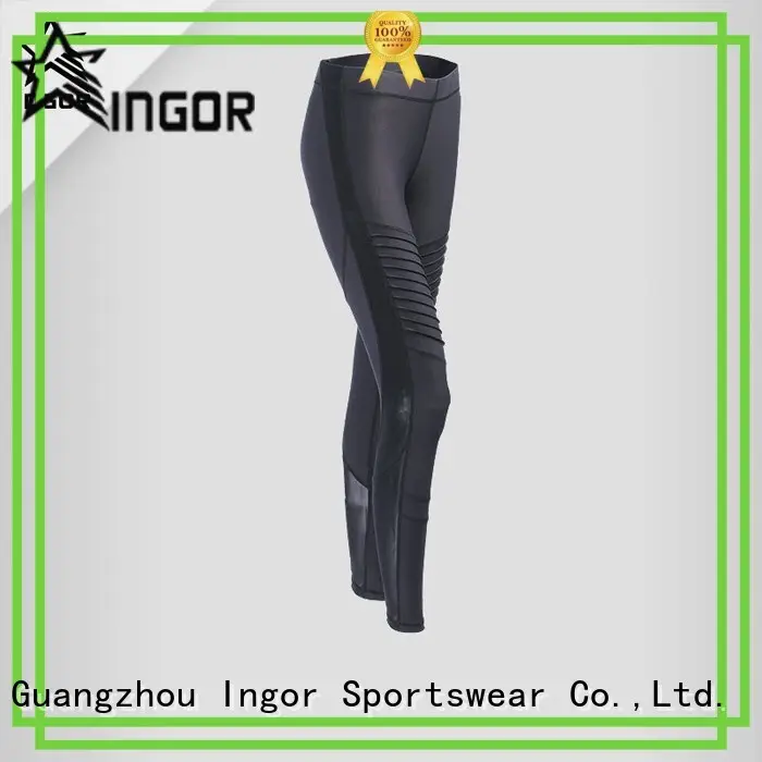 INGOR women patterned yoga leggings with four needles six threads for women 1