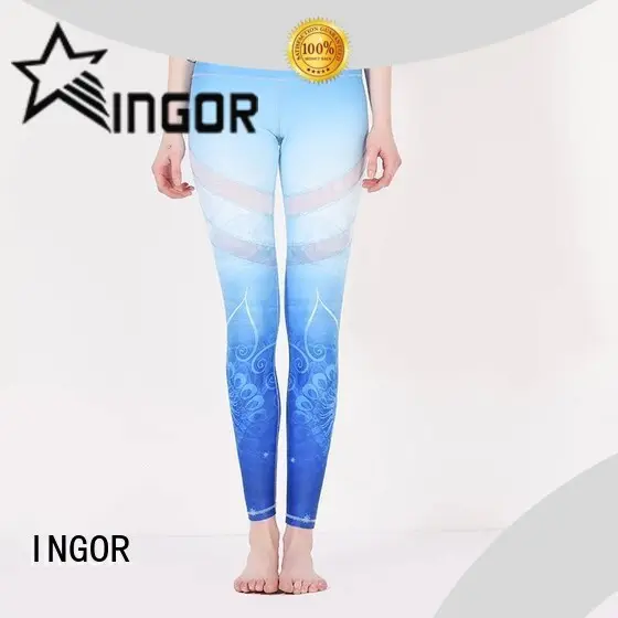 dark grey yoga leggings floral with high quality for girls 1