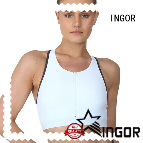 custom long sports bra top wireless with high quality at the gym 1