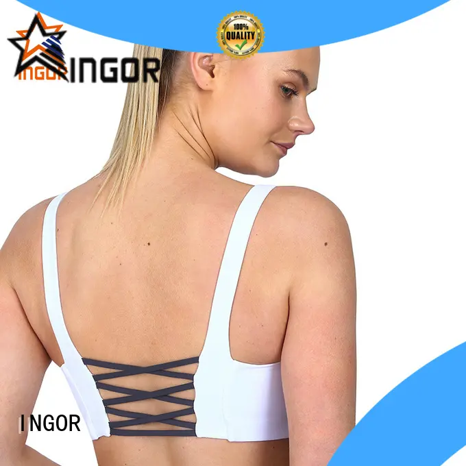 INGOR strappy wired sports bra with high quality at the gym 1