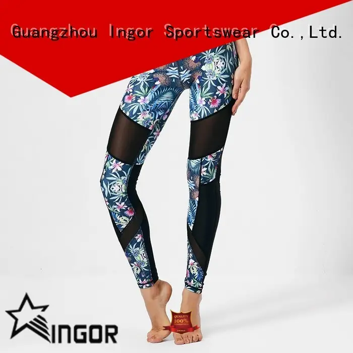 INGOR dress grey yoga leggings with four needles six threads 1