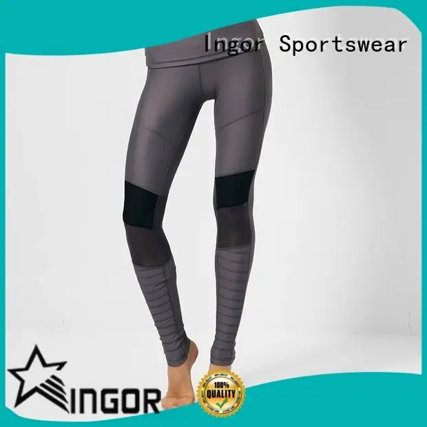 INGOR printed gym yoga leggings with four needles six threads for women 1