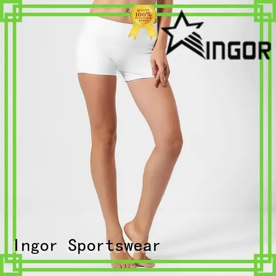INGOR white running shorts with high quality for women 1