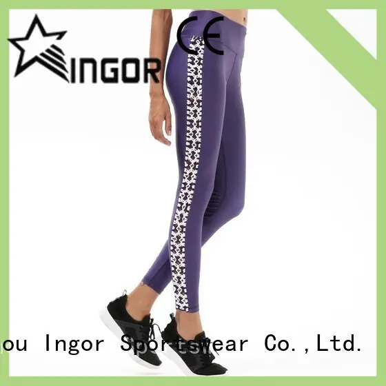 INGOR sports gym yoga leggings with four needles six threads for girls 1