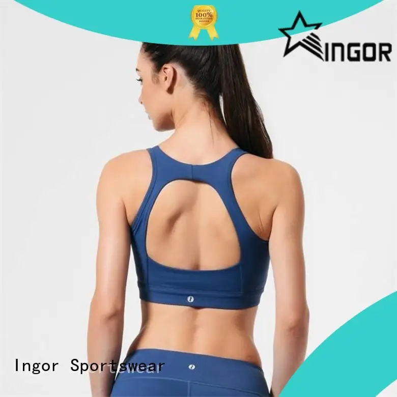 INGOR breathable cross front sports bra to enhance the capacity of sports for sport 1