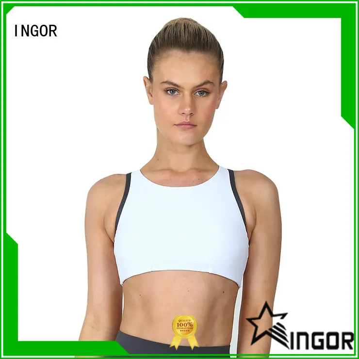 INGOR white high support sports bra to enhance the capacity of sports for sport 1