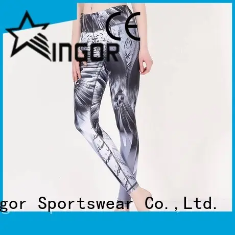 dark grey yoga leggings exercise with four needles six threads for girls 1