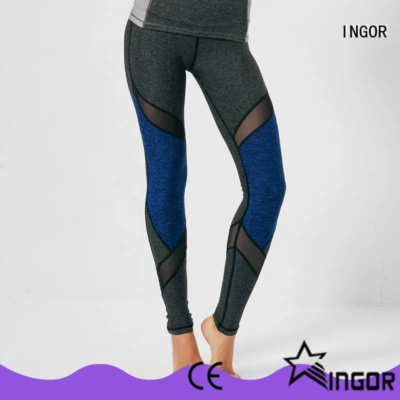 INGOR capri tie yoga leggings with four needles six threads at the gym 1