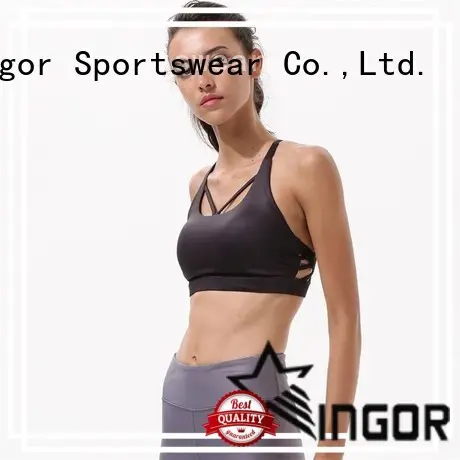 INGOR custom navy blue sports bra to enhance the capacity of sports for women 1