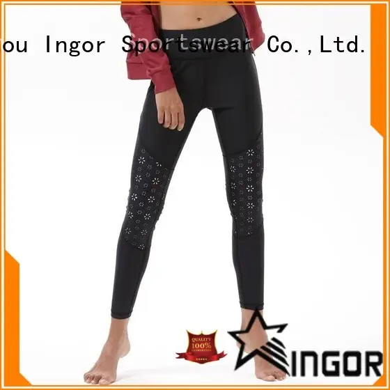 INGOR leggings plain black yoga leggings with high quality for yoga 1