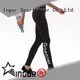 INGOR gray yoga leggings with four needles six threads at the gym 1