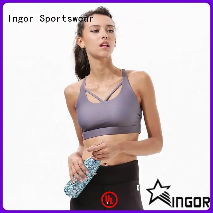 online grey pink sports bra support on sale at the gym 1