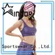 INGOR breathable striped sports bra on sale at the gym 1