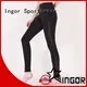 INGOR plain black yoga leggings with high quality at the gym 1