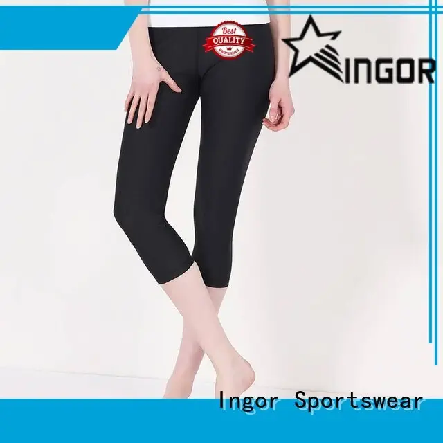 INGOR mesh black and white yoga leggings on sale at the gym 1
