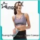 INGOR comfortable white pink sports bra to enhance the capacity of sports at the gym 1