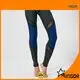 durability black mesh yoga leggings waist with four needles six threads 1