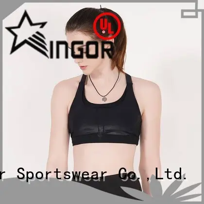 soft white and black sports bra sports with high quality for ladies 1