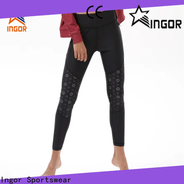 INGOR blue fit women yoga pants with four needles six threads for women 1
