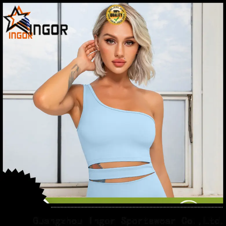 breathable ladies sports bra top blue with high quality for girls 1