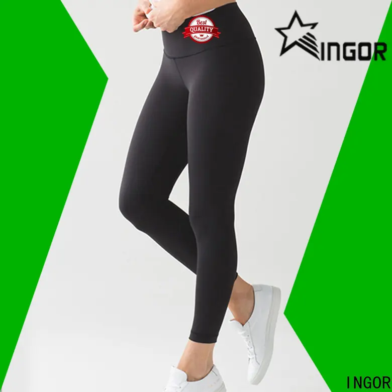 INGOR sexy fit women yoga pants with four needles six threads for sport 1