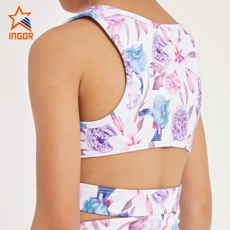INGOR fitness exercise clothes for kids production for ladies 3