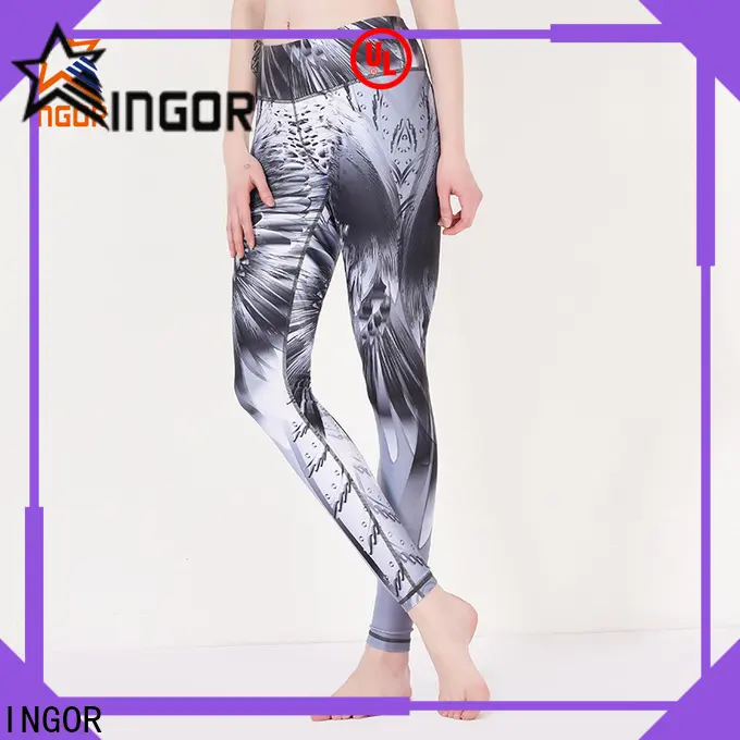 woman sports leggings gym with four needles six threads 1