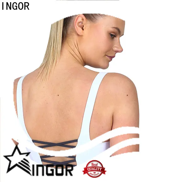 custom wholesale black sports bra running on sale at the gym 1