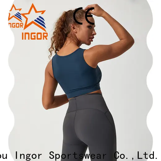 INGOR white compression sports bra to enhance the capacity of sports for ladies 1