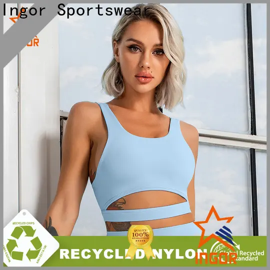 INGOR adjustable custom sports bra wholesale with high quality for girls 1