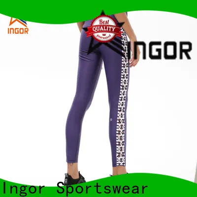INGOR fitness yoga pants for curvy women with four needles six threads for women 1