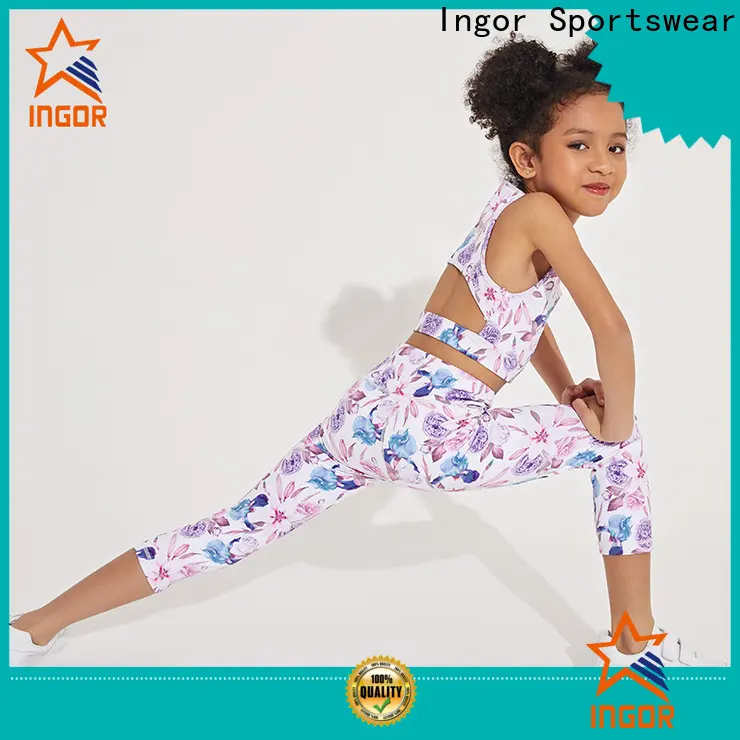 INGOR fitness exercise clothes for kids production for ladies 1