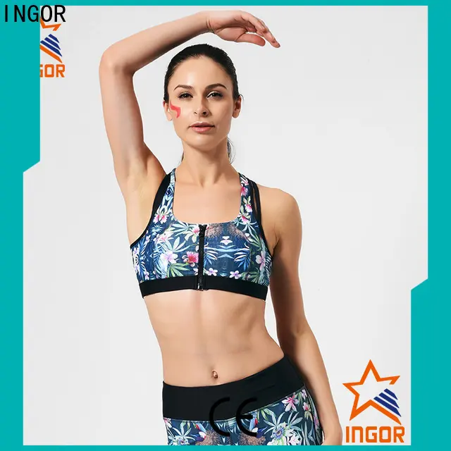 INGOR blue cotton on sports bra on sale at the gym 1