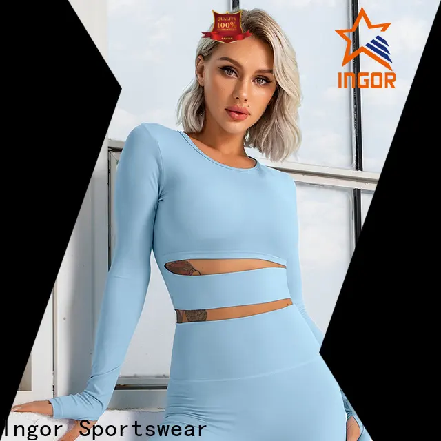 INGOR soft recycled fabric wholesale with high quality at the gym 1