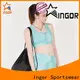 INGOR custom sports crop top with high quality at the gym 1