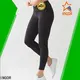 INGOR fitness woman black yoga pants with four needles six threads at the gym 1