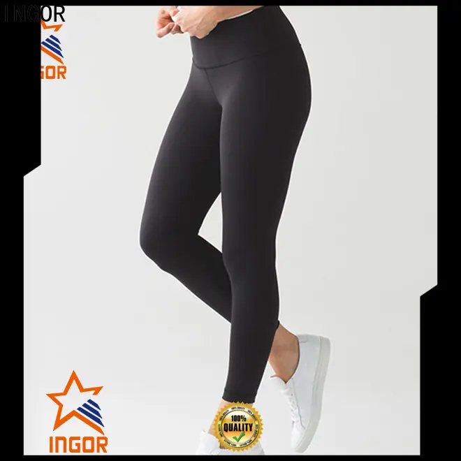 convenient leggings print with four needles six threads for sport 1