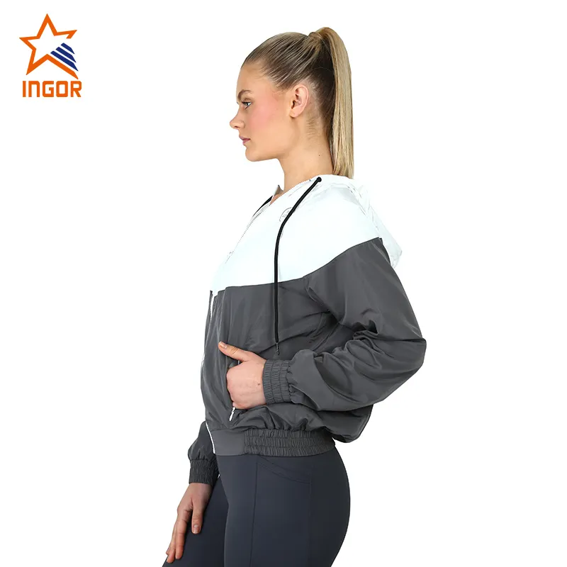 Ingorsports Custom Fitness Apparel Deep Scoop U Back Sports Bra With Reflective Tape Contrast Color & Loose Fit Cutting Jogger Pant Set With Two Side Pocket4 2