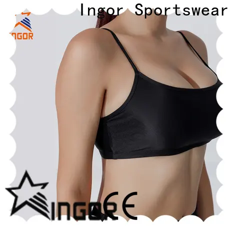 INGOR black crop top sports bra to enhance the capacity of sports for ladies 1