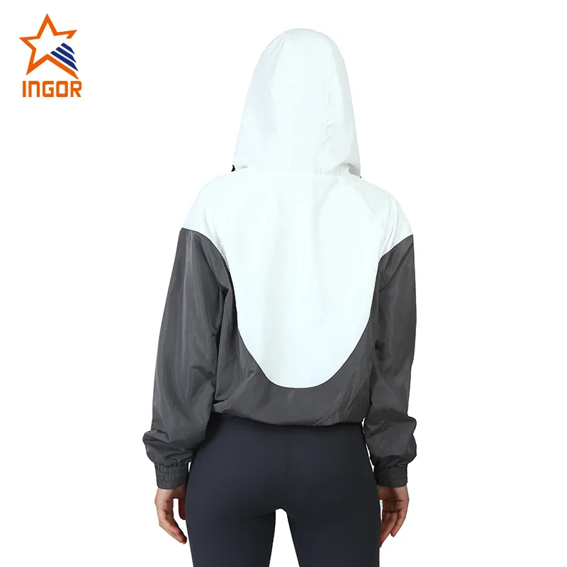 Ingorsports Custom Fitness Apparel Deep Scoop U Back Sports Bra With Reflective Tape Contrast Color & Loose Fit Cutting Jogger Pant Set With Two Side Pocket4 3
