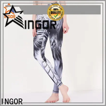 INGOR durability women and yoga pants with four needles six threads at the gym 1