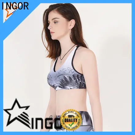 INGOR burgandy sports bra for running with high quality at the gym 1
